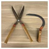 Two Vintage Cyclone Garden Tools Including Hedge S