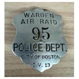 WWII City of Boston Police Department Air Raid War