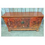 Large Chinese Red Lacquered Altar Cabinet with Han