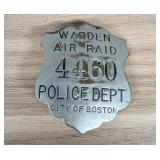 WWII City of Boston Police Department Air Raid War