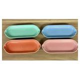 A Set of Four Homer Laughlin Fiesta Glazed Ceramic