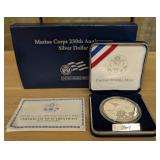 2005-P US Marine Corps 230th Anniversary Proof Sil