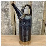 Studio Pottery Tall Cylindrical Pitcher with React