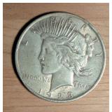 1923 US Peace Silver Dollar