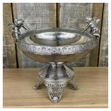 James W. Tufts Victorian Silver Plated Figural Che