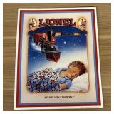 1992 Lionel Trains Embossed Metal Advertising Sign