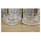 A Pair of Waterford Crystal Bowls in Glandore and