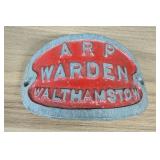 World War II British Air Raid Precautions ARP Ward