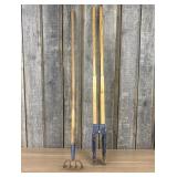 Two Vintage Blue Grass Brand Garden Tools by Belkn