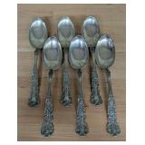 A Set of Gorham Sterling Silver Teaspoons in the B