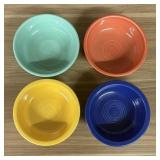 A Set of Four Fiesta Ceramic Fruit Bowls in Assort