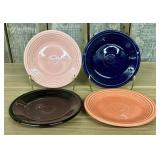 A Set of Four Homer Laughlin Fiesta Salad Plates i