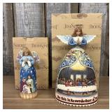 Two Jim Shore Heartwood Creek Angel Figurines, The