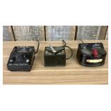 Three Vintage Toy Train Transformers by Aurora, A.