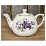 Ellgreave Wood and Sons Ironstone Teapot with Viol