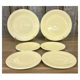 A Set of Six Homer Laughlin Fiesta Yellow Glazed C