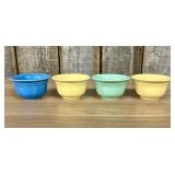 A Set of Four Homer Laughlin Fiesta Glazed Ceramic