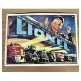 1993 Licensed Lionel Trains Commemorative Metal Ad