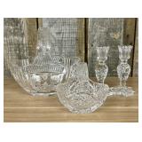 A Collection of Darlington Lead Crystal and Pinwhe