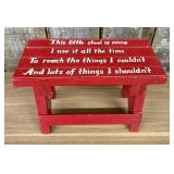 Vintage Red Painted Child