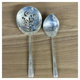 Two Towle Sterling Silver Serving Pieces in Candle