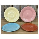 A Set of Homer Laughlin Fiesta Classic Rim Dinner