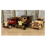 A Trio of Vintage-Style Wooden Promotional and Han