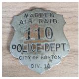 WWII City of Boston Police Department Division 16