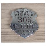 World War II Boston Police Department Air Raid War
