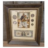 A 1974 Kennedy Mint The Silver Standard Framed Col