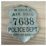 WWII City of Boston Police Department Air Raid War