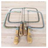 A Collection of Vintage Blue Grass Coping Saws
