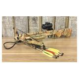 Camouflage Recurve Crossbow with BSA Red Dot Sight