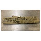 Vintage Stenciled Canvas Carrying Case Type CWP 10