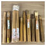A Group of American Hickory Replacement Tool Handl