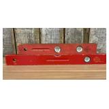 Two Belknap Blue Grass Red Painted Wood Carpenter