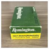 A Vintage Remington High Velocity 32 Automatic Amm