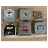 A Collection of Vintage American Steel Pocket Tape