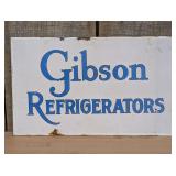 Gibson Refrigerators Porcelain Enamel Advertising