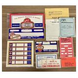 A Group of Vintage Belknap Blue Grass Hardware Adv