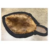 Large Tanned North American Beaver Pelt Rug with F