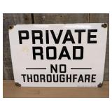 Ready Made Sign Co. Porcelain Enamel Private Road