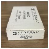 A Box of Federal Ammunition 7.62 x 51mm 149 Grain