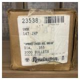 Remington 9mm 147 Grain JHP Bullets Factory Sealed