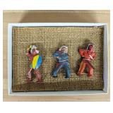 A Trio of Mid-Century Painted Lead Frontier and In