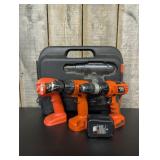 A Collection of Black and Decker FireStorm 12V Cor