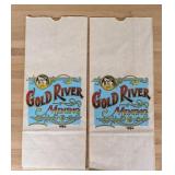 A Pair of Gold River Mining Co. Paper Bags Dated 1