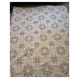 Large Hand Embroidered and Hand Quilted Cotton Cov