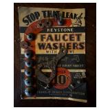 Vintage Keystone Faucet Washers Advertising Displa