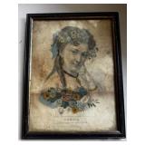Currier and Ives Hand Colored Lithograph Spring 18